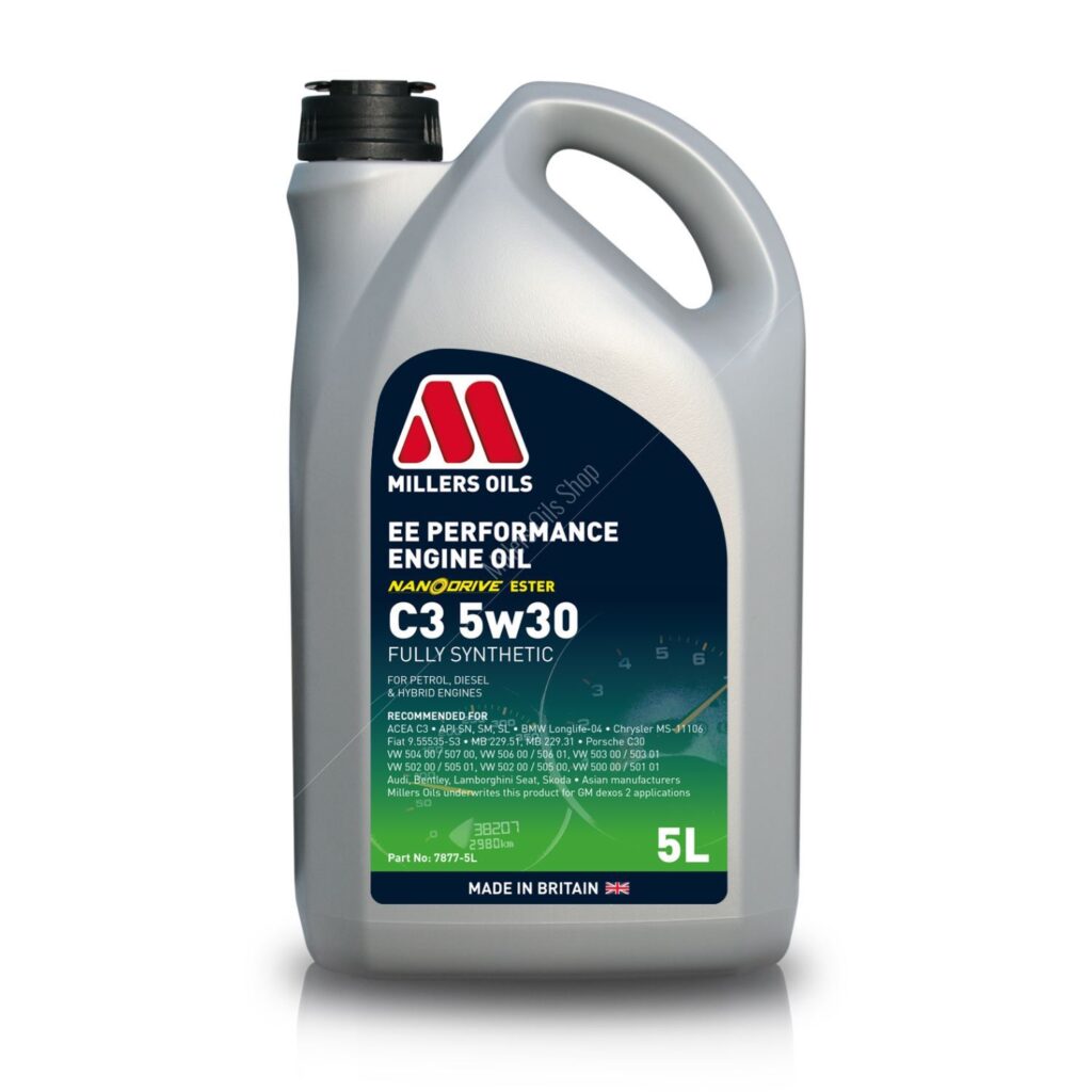 EE Performance Engine Oil C3 5w30 - Millers Oils – #1 in France